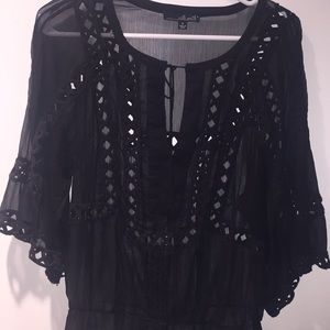 Will Smith, Black sheer, S, top.
